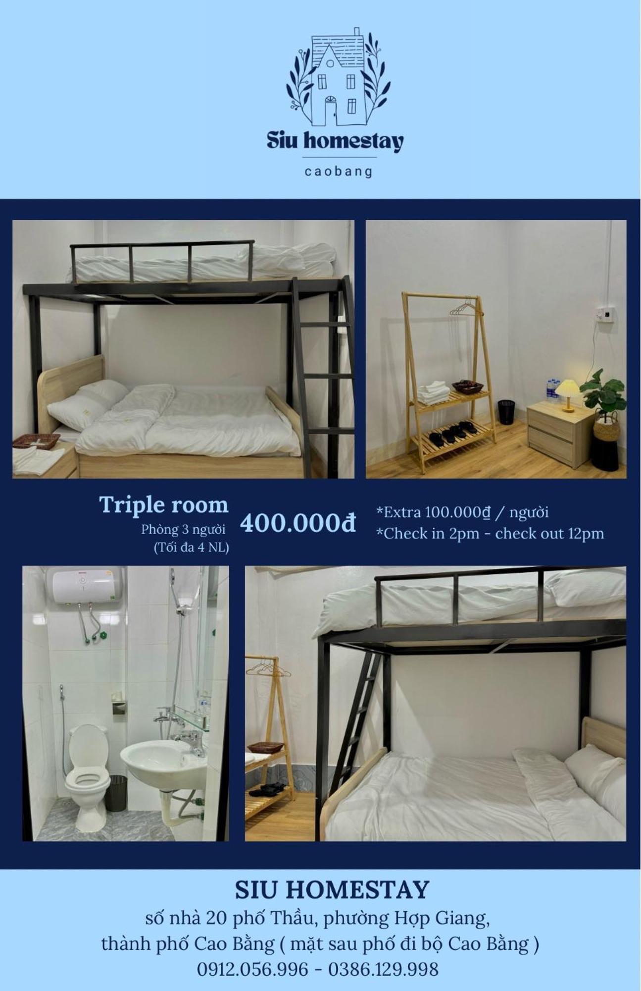 Cao Bang Siu Homestay Hoang Nga Экстерьер фото